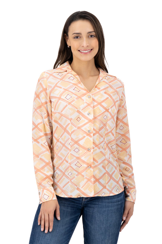 Blusa Color Rosa/Melon