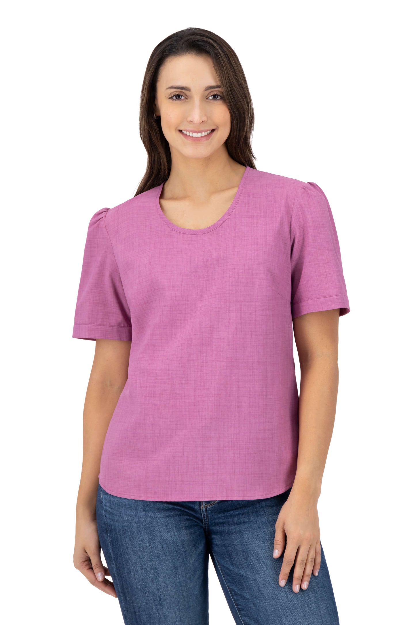 Blusa Color Rosa Purpura