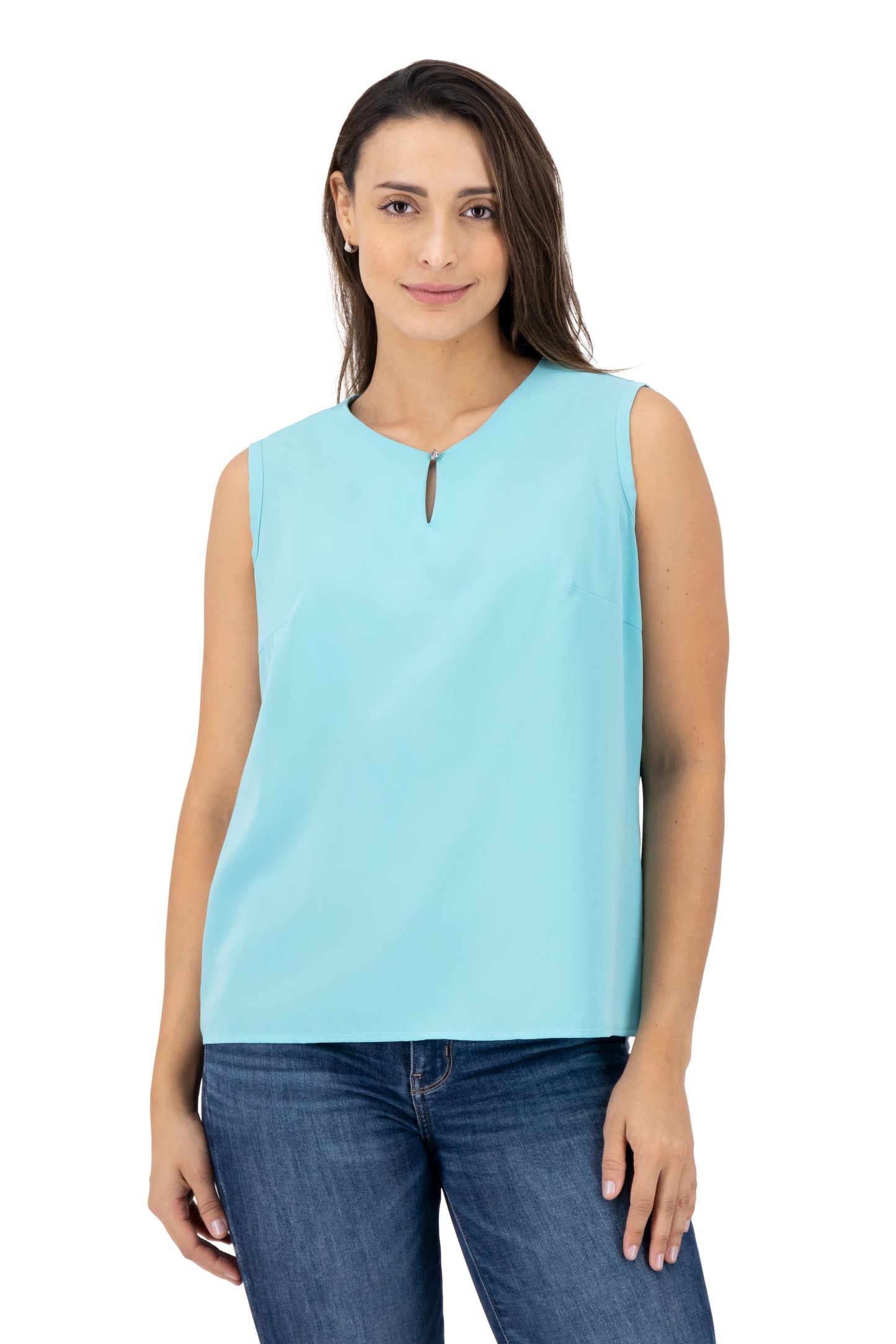 Blusa Color Azul Aqua