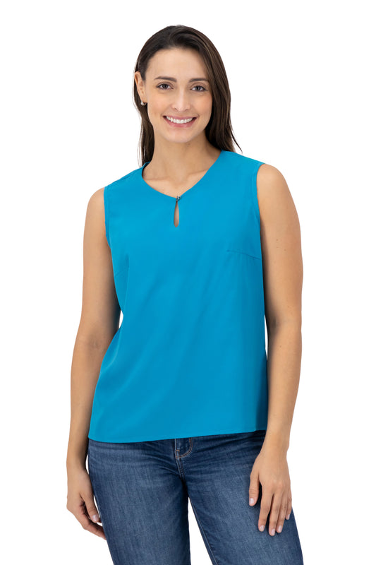 Blusa Color Azul Azufre