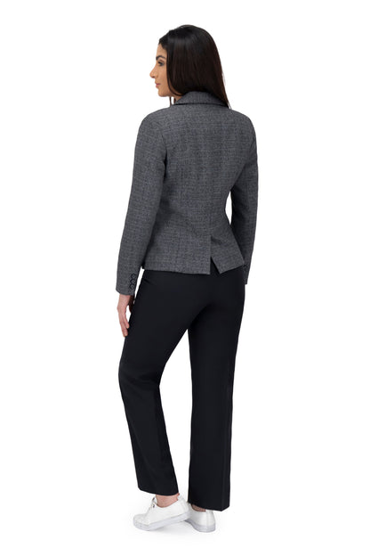 Traje (Saco/Pantalon) Color-Gris/Negro