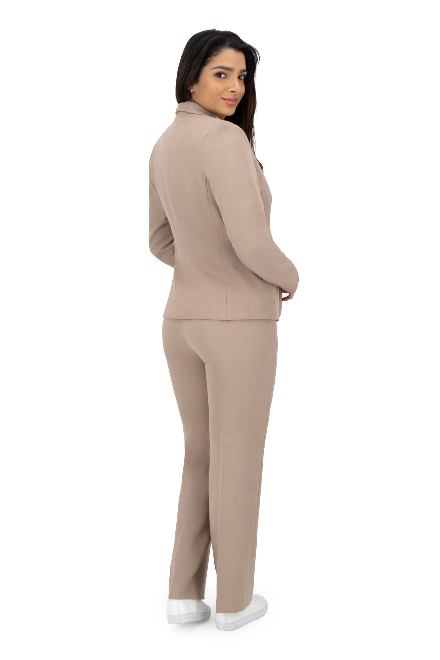 Traje (Saco/Chaleco/Pantalon) Color-Beige