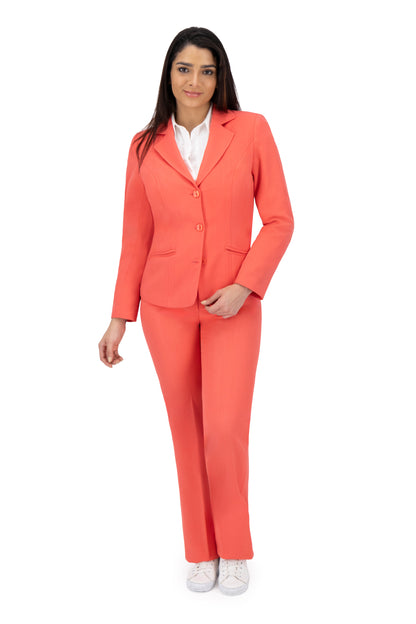 Traje (Saco/Pantalon) Color-Coral