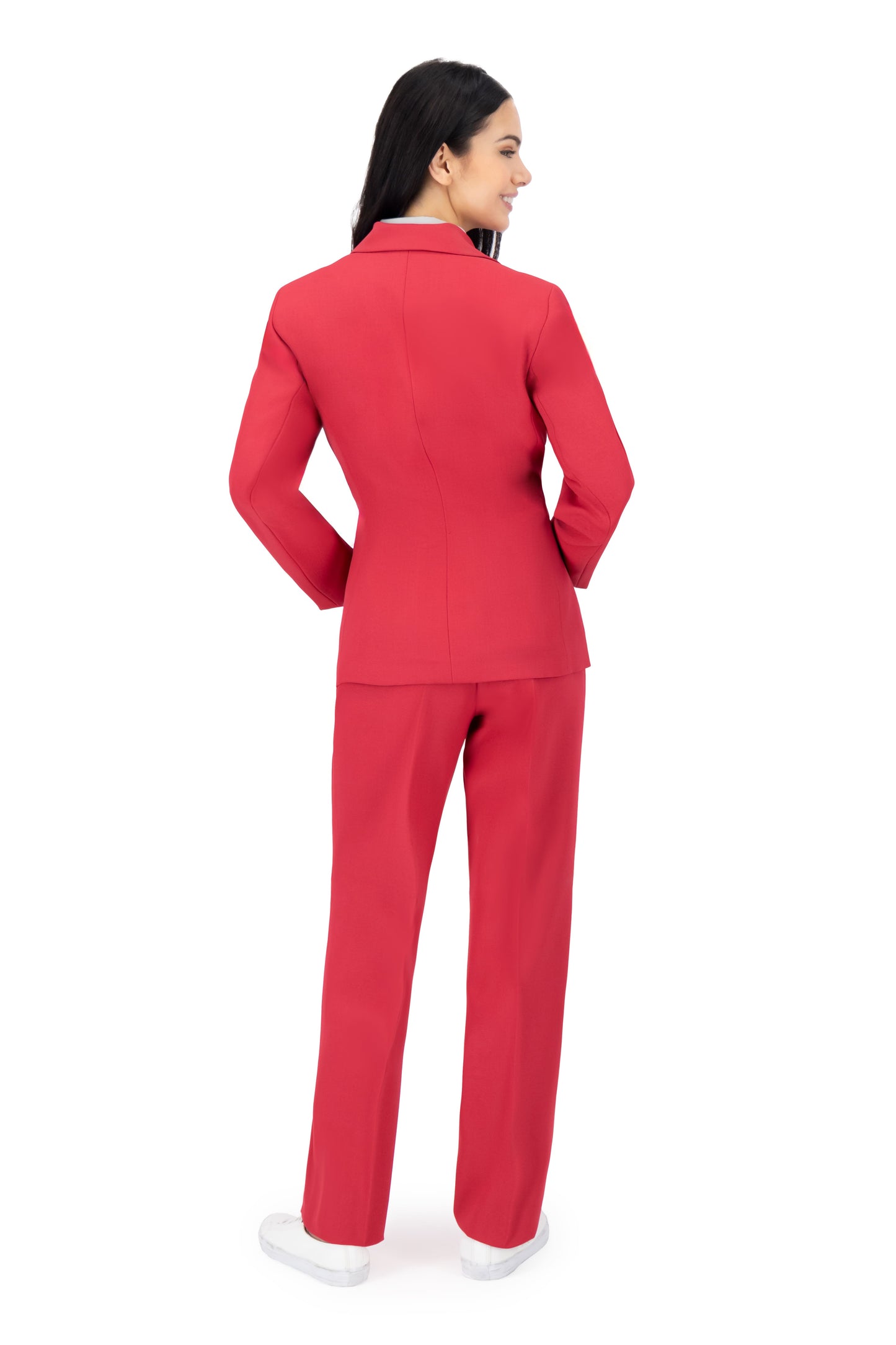 Traje (Saco/Chaleco/Pantalon) Color-Fucsia