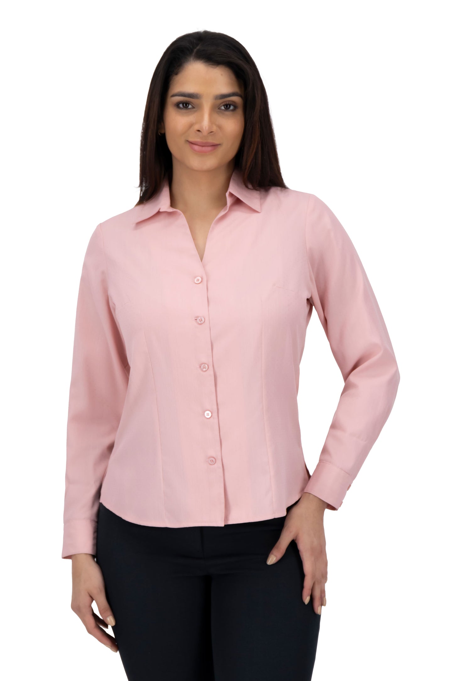 Blusa Color Palo De Rosa Puntos