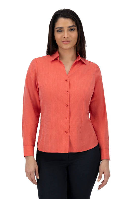 Blusa Color Coral Bordado